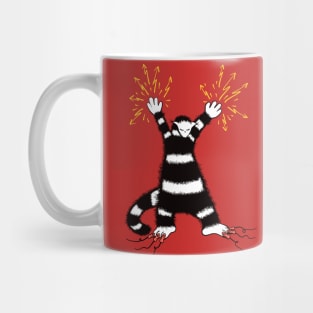 Cool Cute Weird Electro Cat Character Mug